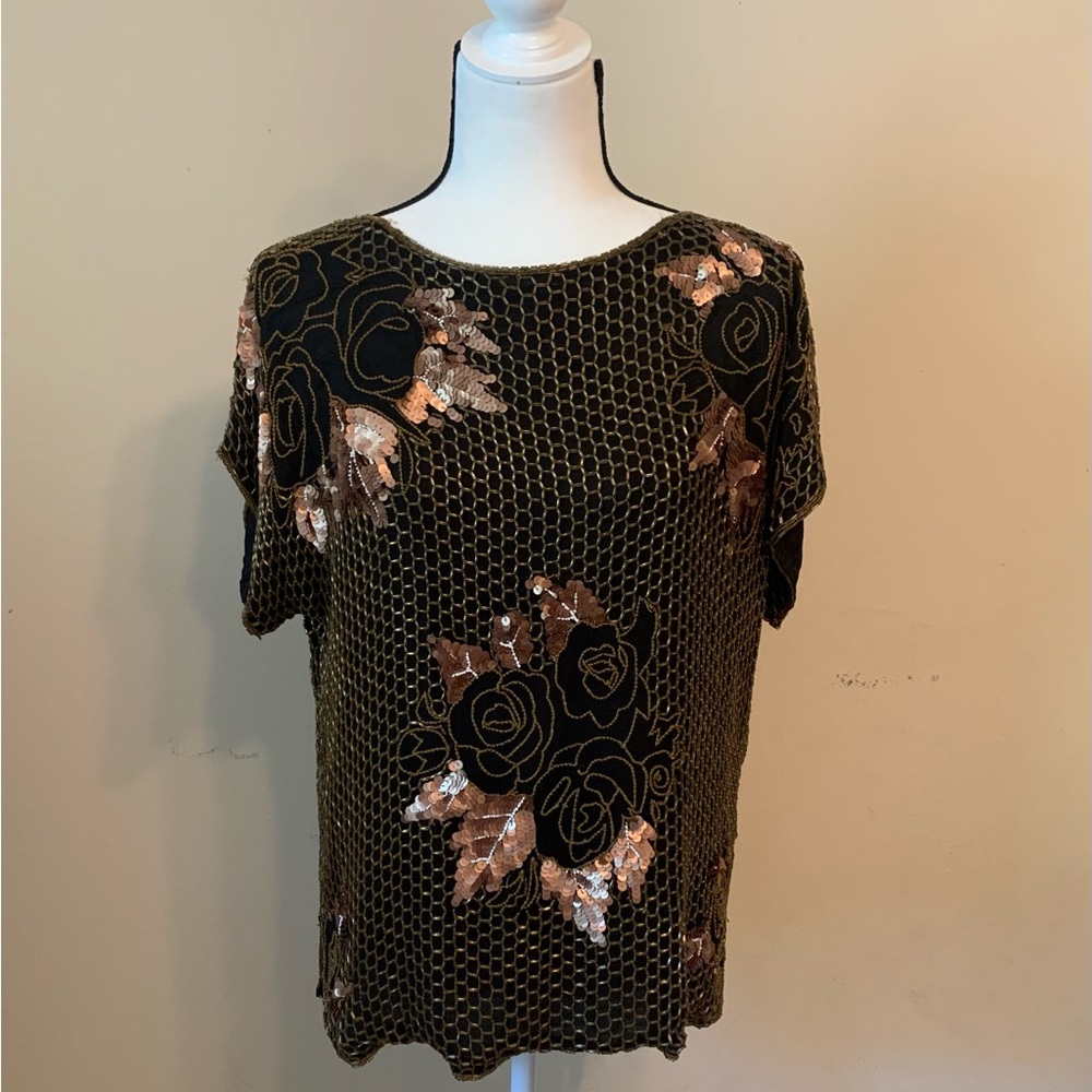 Sequin and beaded to. Vintage.